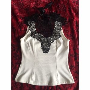 Brocade Lace crop top