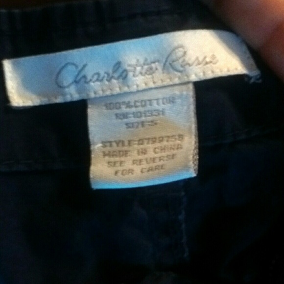 Navy Blue Capris - Picture 2 of 3