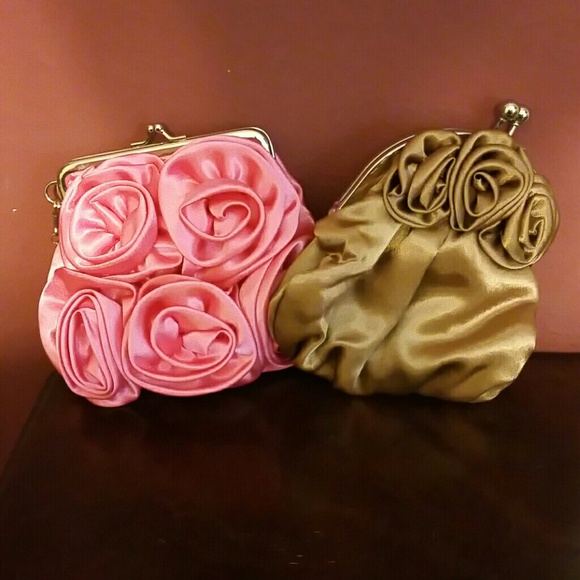 Clutches! Never been used! Pink and Bronze Colors!