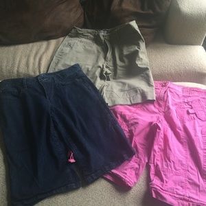 Anne Taylor Loft, Old Navy, and style & co shorts.