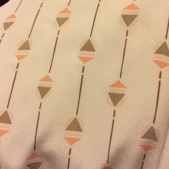NWT SZ S Lucky silk cream arrow dress ret $170 - Picture 2 of 2