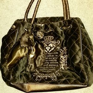 Velvet Handbag clean no tips in great condition