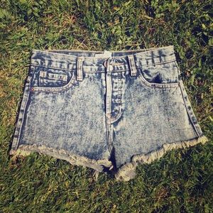 High-Waisted Jean Shorts