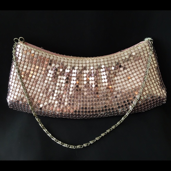 Unknown Handbags - NWOT Pretty Pink Metal Mesh Handbag