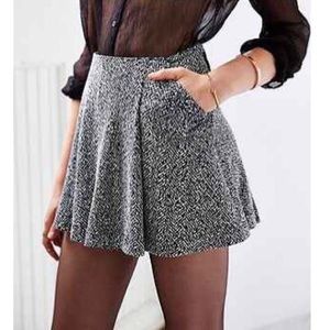 pleated mini skirt