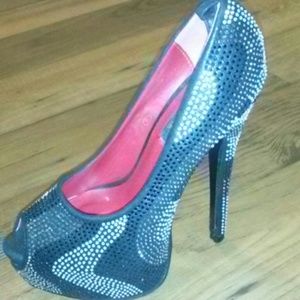 Bedazzled Peeptoe heels