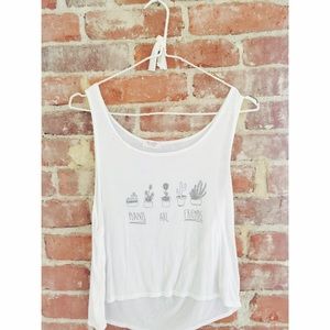BRANDY MELVILLE 'PLANTS ARE FRIENDS' TANK