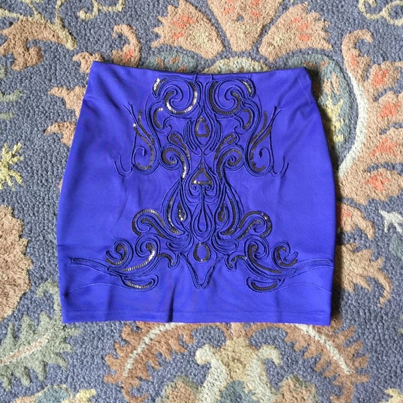 Do&Be blue mini skirt