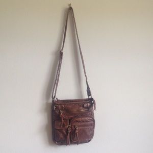 Icing Faux Leather Crossbody Bag