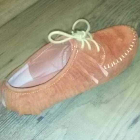 Orange Moccasins