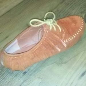 Orange Moccasins