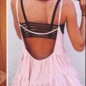 Like new RARE Jada dress (pink polka dot)