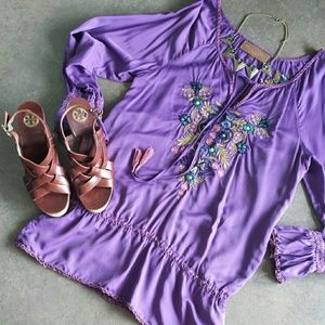 Double D Ranch purple shirt