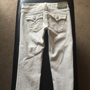 True Religion Brand Jeans Size 28 White Crop