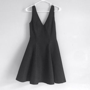 Open Back Bow Fit and Flare Cocktail Dress