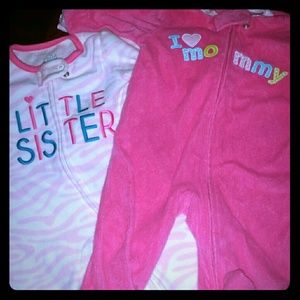 Lot of 6 0-3 months sleepers