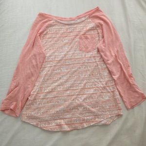 Nollie peach long sleeved shirt