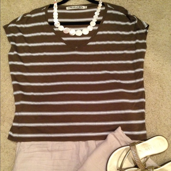 Super comfy and cute striped tee, NWOT