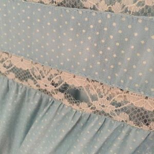 *ripped/torn* free people voile lace trapeze slip