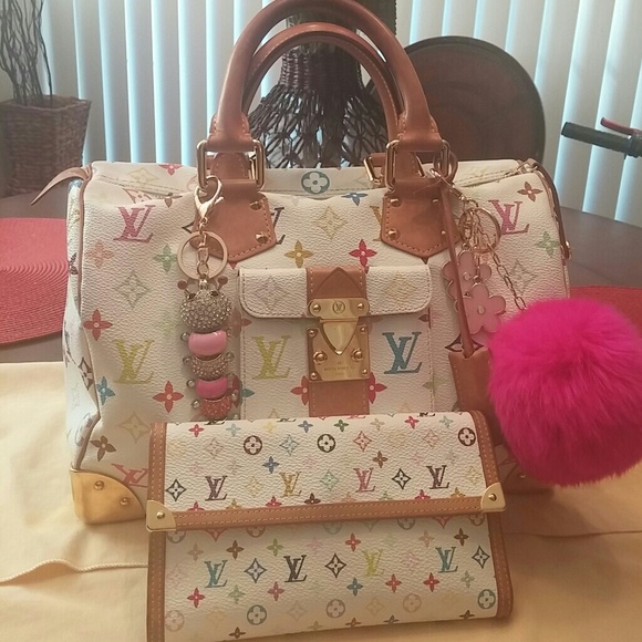 💖💛💙Louis Vuitton Multicolor Speedy 30💚💙💜 - Picture 2 of 4