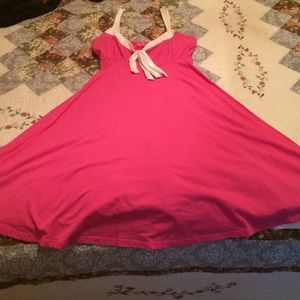 Fun, hot pink dress
