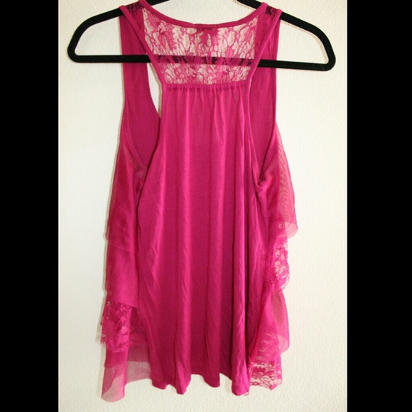 Pink Lace Top - Picture 2 of 3