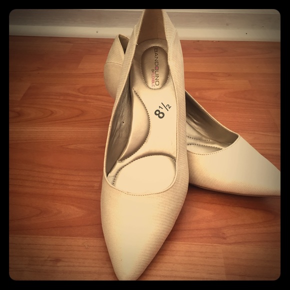 New! Bandolino B-Flexible Cream Pumps 8.5