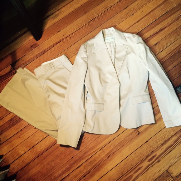 Banana Republic khaki suit
