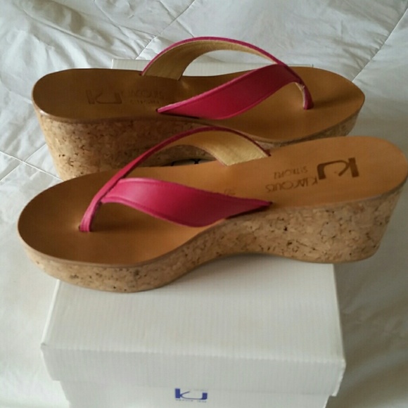 💥⭐️SALE⭐️💥K. Jacques St. Tropez "Diorite" wedge