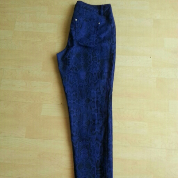 Reptile print pants