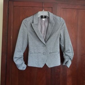 H&M fitted Jersey Blazer elastic sleeves detail