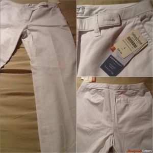 White Cotton Pants size 4 Cold Water Creek