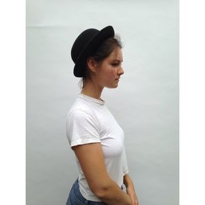 Bowler style hat