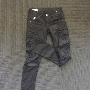 G-Star Raw Black Cargo Pants Size 26 Length 32