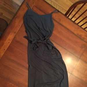 Charcoal grey maxi dress