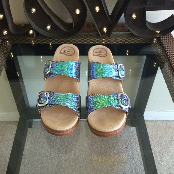 Dansko iridescent sandals