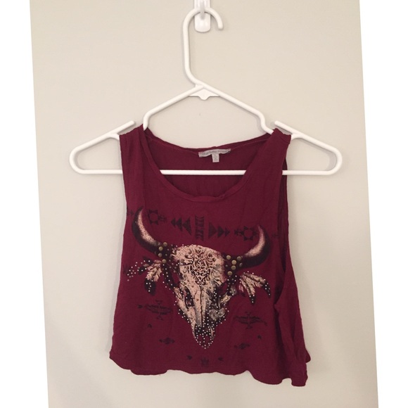 Burgundy muscle tee **WILL GLADLY TAKE OFFERS**