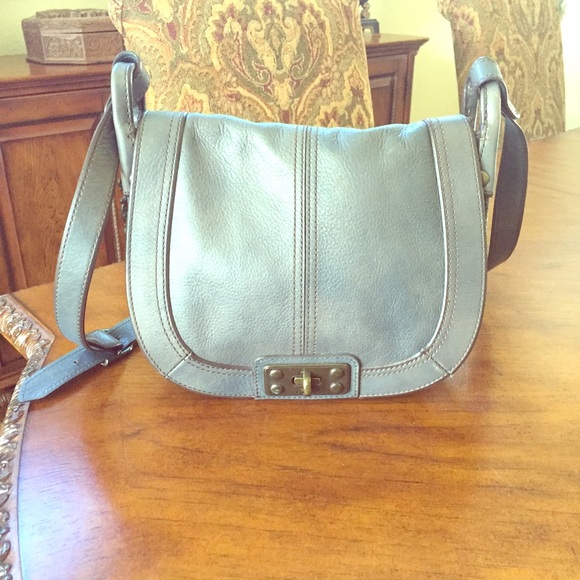 Blue Fossil Crossbody Bag