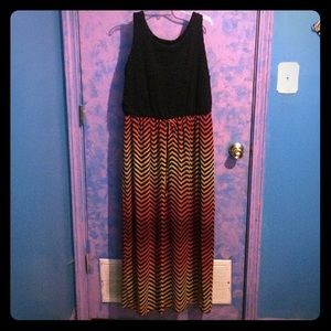 floor length dress.
