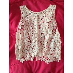Hollister crochet top