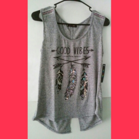 New Grey Sleeveless Top