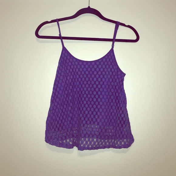 Flowy crochet tank