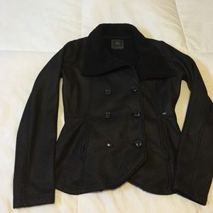 Obey black "peacoat" style jacket