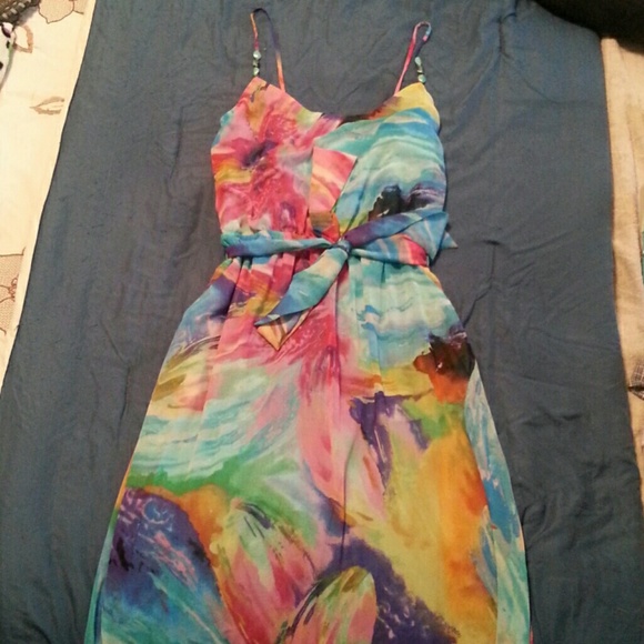 Long maxi water color dress