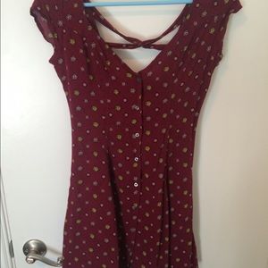 Button up flowy summer dress