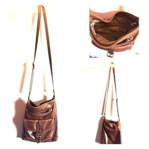Brown cross body
