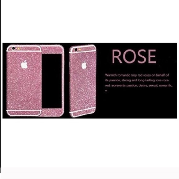 Hot pink glitter screen protector