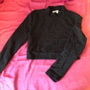 RESERVED Cropped Mock Neck