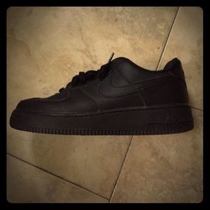All Black Airforce 1's