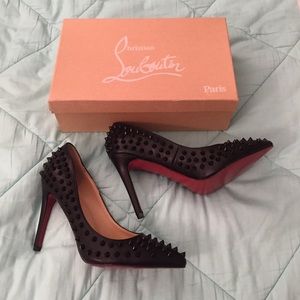 Spiked back Louboutin heels